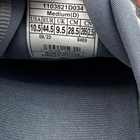 Brooks Glycerin 20 Running Shoes Mens 10.5 D Gray Orange Sneakers 1103821D034‎ main image 5